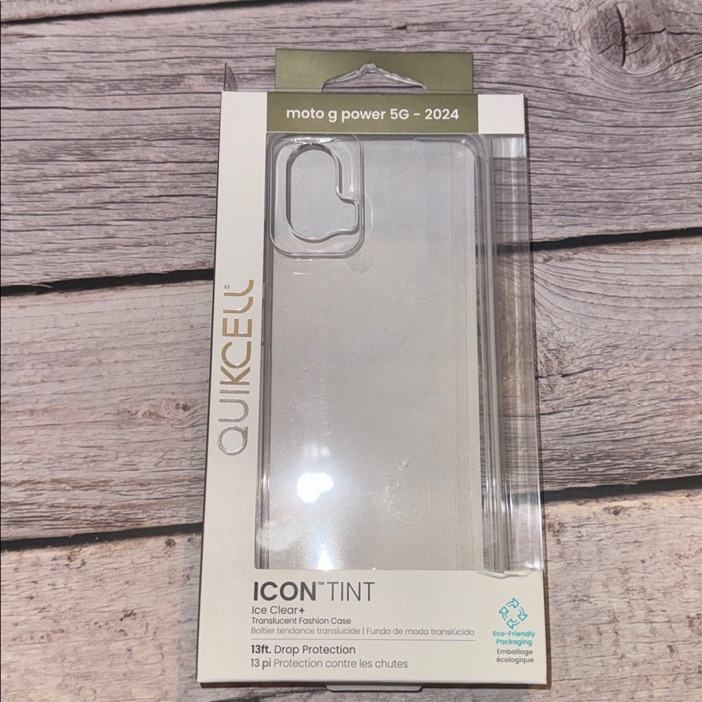 Motorola G Power 5G - 2024 Quikcell Icon Tint Ice Clear+ Fashion Case